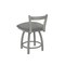 Holland Bar Stool Co 18" Low Back Swivel Vanity Stool, Nickel Finish, Graph Seat 82118AN020 - alternate 5